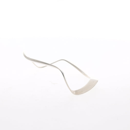 Sterling Silver Funny Thing Bangle Bracelet, Thick